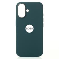 Силиконовый чехол Lux Colors с поддержкой MagSafe для iPhone 16 Plus Lake Green