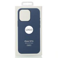 Силиконовый чехол Lux Colors с поддержкой MagSafe для iPhone 16 Pro Denim