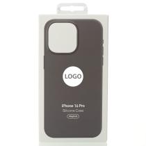 Силиконовый чехол Lux Colors с поддержкой MagSafe для iPhone 16 Pro Stone Gray