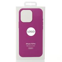 Силиконовый чехол Lux Colors с поддержкой MagSafe для iPhone 16 Pro Fuchsia