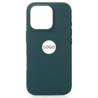 Силиконовый чехол Lux Colors с поддержкой MagSafe для iPhone 16 Pro Max Lake Green