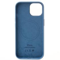 Силиконовый чехол Lux Colors с поддержкой MagSafe для iPhone 15 Plus Winter Blue