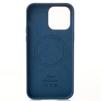 Силиконовый чехол Lux Colors с поддержкой MagSafe для iPhone 15 Storm Blue