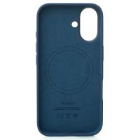 Силиконовый чехол Lux Colors с поддержкой MagSafe для iPhone 16 Denim