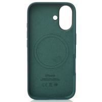 Силиконовый чехол Lux Colors с поддержкой MagSafe для iPhone 16 Lake Green