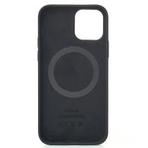Силиконовый чехол Lux Colors с поддержкой MagSafe для iPhone 12 / iPhone 12 Pro Black