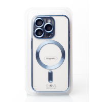 Силіконовий чохол SHINING with MagSafe для iPhone 15 Pro синій