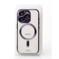 Силіконовий чохол SHINING with MagSafe для iPhone 15 Pro темно-фіолетовий