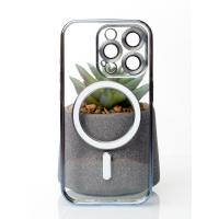 Силіконовий чохол SHINING with MagSafe для iPhone 15 Pro Max синій