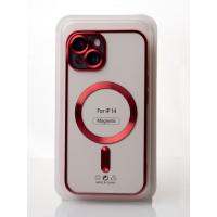 Силіконовий чохол SHINING with MagSafe для iPhone 14 червоний