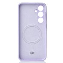 Силиконовый чехол Slim Ring Soft с поддержкой MagSafe для Samsung S24 FE violet