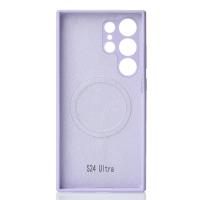 Силиконовый чехол Slim Ring Soft с поддержкой MagSafe для Samsung S24 Ultra violet