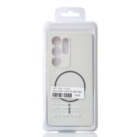 Силиконовый чехол Slim Ring Soft с поддержкой MagSafe для Samsung S25 Ultra white