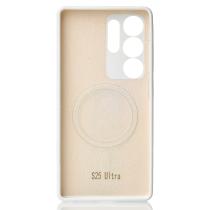 Силиконовый чехол Slim Ring Soft с поддержкой MagSafe для Samsung S25 Ultra white