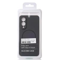 Силиконовый чехол Slim Ring Soft с поддержкой MagSafe для Samsung S25 Edge stone gray