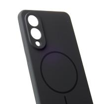 Силиконовый чехол Slim Ring Soft с поддержкой MagSafe для Samsung S25 Edge stone gray