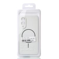 Силиконовый чехол Slim Ring Soft с поддержкой MagSafe для Samsung S25 Edge white