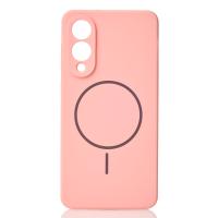 Силиконовый чехол Slim Ring Soft с поддержкой MagSafe для Samsung S25 Edge pink