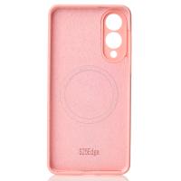 Силиконовый чехол Slim Ring Soft с поддержкой MagSafe для Samsung S25 Edge pink