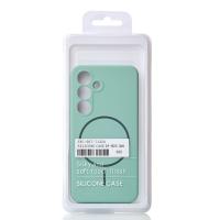 Силиконовый чехол Slim Ring Soft с поддержкой MagSafe для Samsung S25 succulent