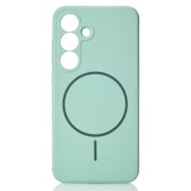 Силиконовый чехол Slim Ring Soft с поддержкой MagSafe для Samsung S25 succulent