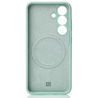 Силиконовый чехол Slim Ring Soft с поддержкой MagSafe для Samsung S25 succulent