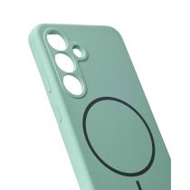 Силиконовый чехол Slim Ring Soft с поддержкой MagSafe для Samsung S25 succulent