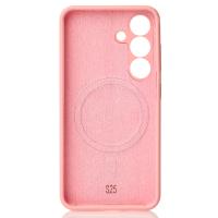 Силиконовый чехол Slim Ring Soft с поддержкой MagSafe для Samsung S25 pink