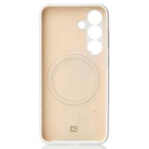 Силиконовый чехол Slim Ring Soft с поддержкой MagSafe для Samsung S25 white