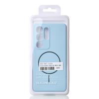 Силиконовый чехол Slim Ring Soft с поддержкой MagSafe для Samsung S25 Ultra blue fog