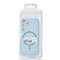 Силиконовый чехол Slim Ring Soft с поддержкой MagSafe для Samsung S25 blue fog