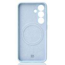 Силиконовый чехол Slim Ring Soft с поддержкой MagSafe для Samsung S25 blue fog