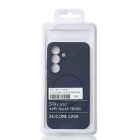 Силиконовый чехол Slim Ring Soft с поддержкой MagSafe для Samsung S25 dark blue