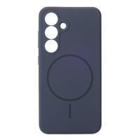 Силиконовый чехол Slim Ring Soft с поддержкой MagSafe для Samsung S25 dark blue