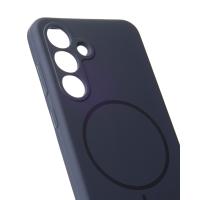 Силиконовый чехол Slim Ring Soft с поддержкой MagSafe для Samsung S25 dark blue