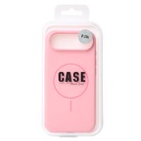 Силиконовый чехол Slim Ring Soft с поддержкой MagSafe для iPhone 17 AIR pink
