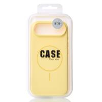 Силиконовый чехол Slim Ring Soft с поддержкой MagSafe для iPhone 17 AIR sunglow