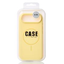 Силиконовый чехол Slim Ring Soft с поддержкой MagSafe для iPhone 17 AIR sunglow