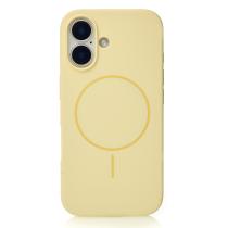 Силиконовый чехол Slim Ring Soft с поддержкой MagSafe для iPhone 17 sunglow