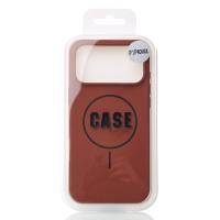 Силиконовый чехол Slim Ring Soft с поддержкой MagSafe для iPhone 17 Pro Max brown