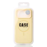 Силиконовый чехол Slim Ring Soft с поддержкой MagSafe для iPhone 17 Pro sunglow