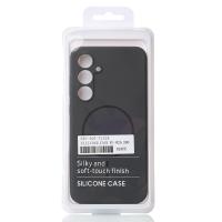 Силиконовый чехол Slim Ring Soft с поддержкой MagSafe для Samsung S24 FE stone gray
