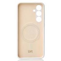 Силиконовый чехол Slim Ring Soft с поддержкой MagSafe для Samsung S24 FE white