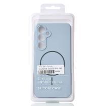 Силиконовый чехол Slim Ring Soft с поддержкой MagSafe для Samsung S24 FE blue fog