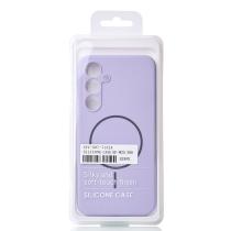Силиконовый чехол Slim Ring Soft с поддержкой MagSafe для Samsung S24 FE violet