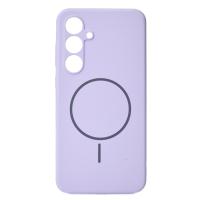 Силиконовый чехол Slim Ring Soft с поддержкой MagSafe для Samsung S24 FE violet