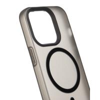 Силиконовый чехол SOFT MATT с поддержкой MagSafe для iPhone 15 Pro Max black