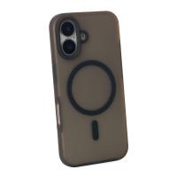 Силиконовый чехол SOFT MATT с поддержкой MagSafe для iPhone 16 black