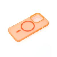 Силиконовый чехол SOFT MATTE с поддержкой MagSafe для iPhone 12 Pro Max orange