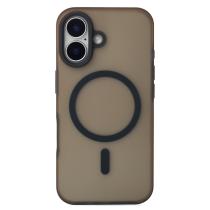 Силиконовый чехол SOFT MATT с поддержкой MagSafe для iPhone 16 Plus black